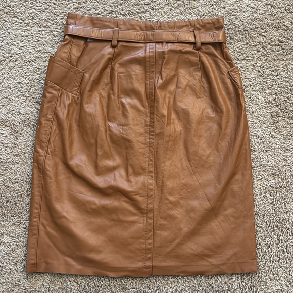 Vintage West Bay sport leathers pencil skirt - Picture 4 of 11